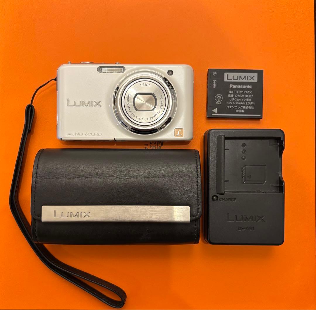 【美品】Panasonic DMC-FX77 ホワイト デジタルカメラ