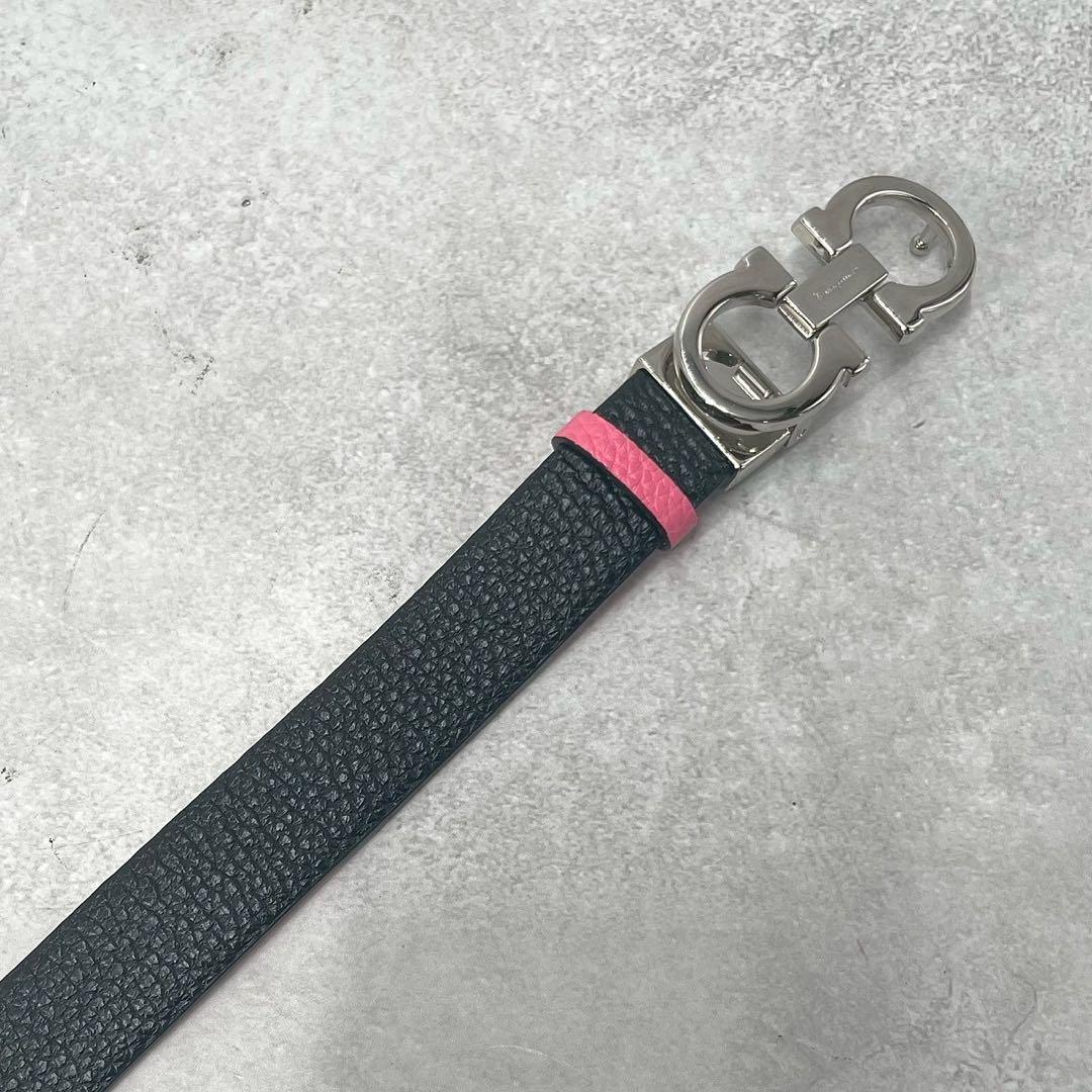 極美品◎フェラガモ　ダブルガンチーニ　ベルト　ビッグバックル　リバーシブル