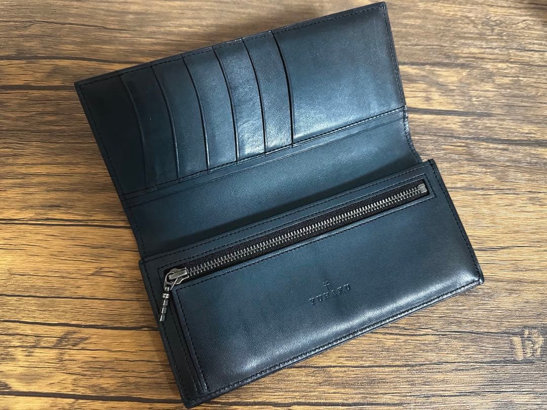 YUHAKU 長財布 ロングウォレット ブルー ベラトゥーラ