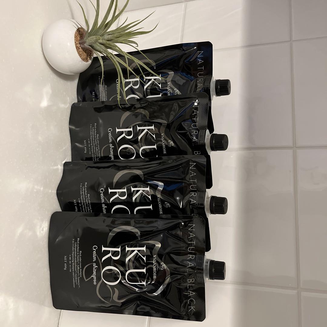 Kuro ナチュラルブラック カラーシャンプー 4個セット