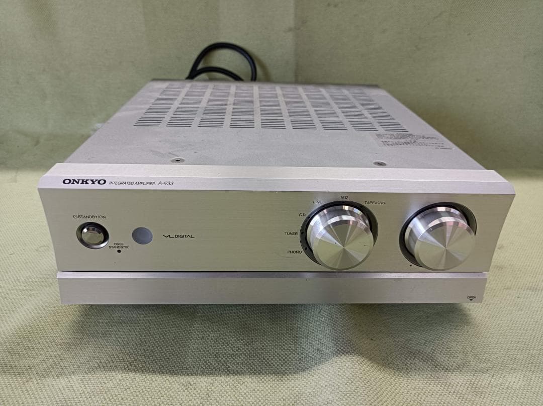 都《AUALG》ONKYO　A-933　プリメイン　アンプ　シルバー
