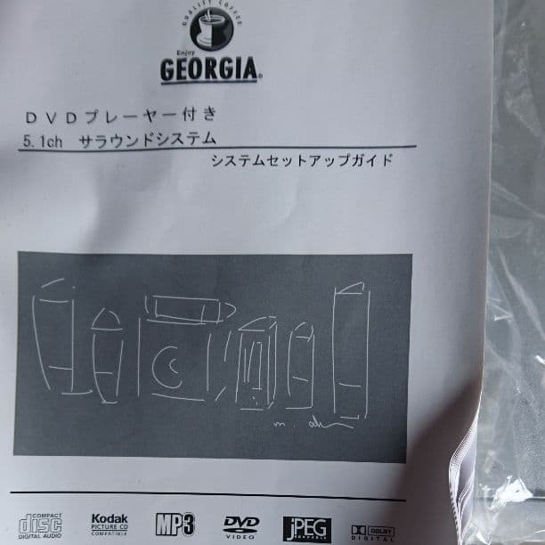 DVDプレーヤー付き5.1chサラウンドシステム