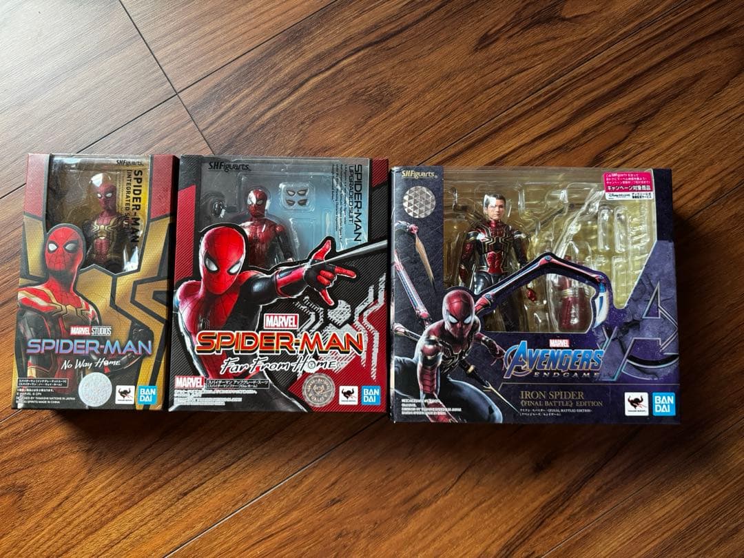 s.h.figuarts スパイダーマン 3点セット