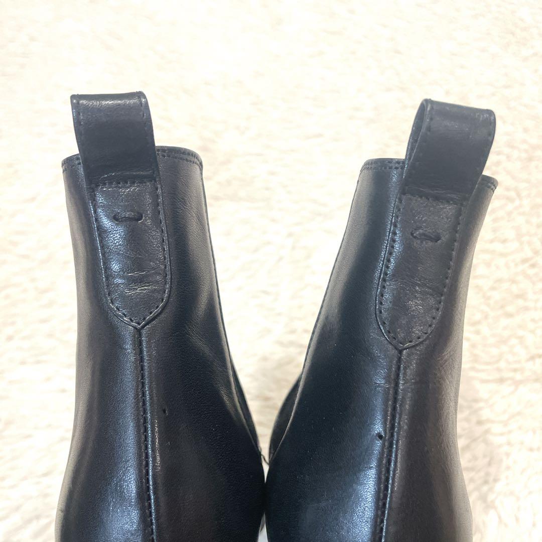 ♡極美品♡ マーガレットハウエル　サイドゴア　ブーツ　ショートブーツ　レザー　黒