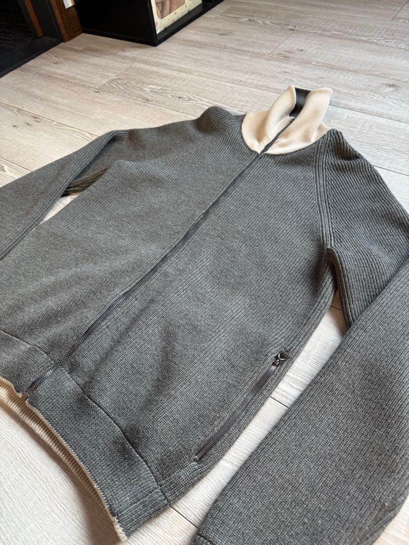 最終値下げ GUCCIグッチ ジップアップ ニットセーター