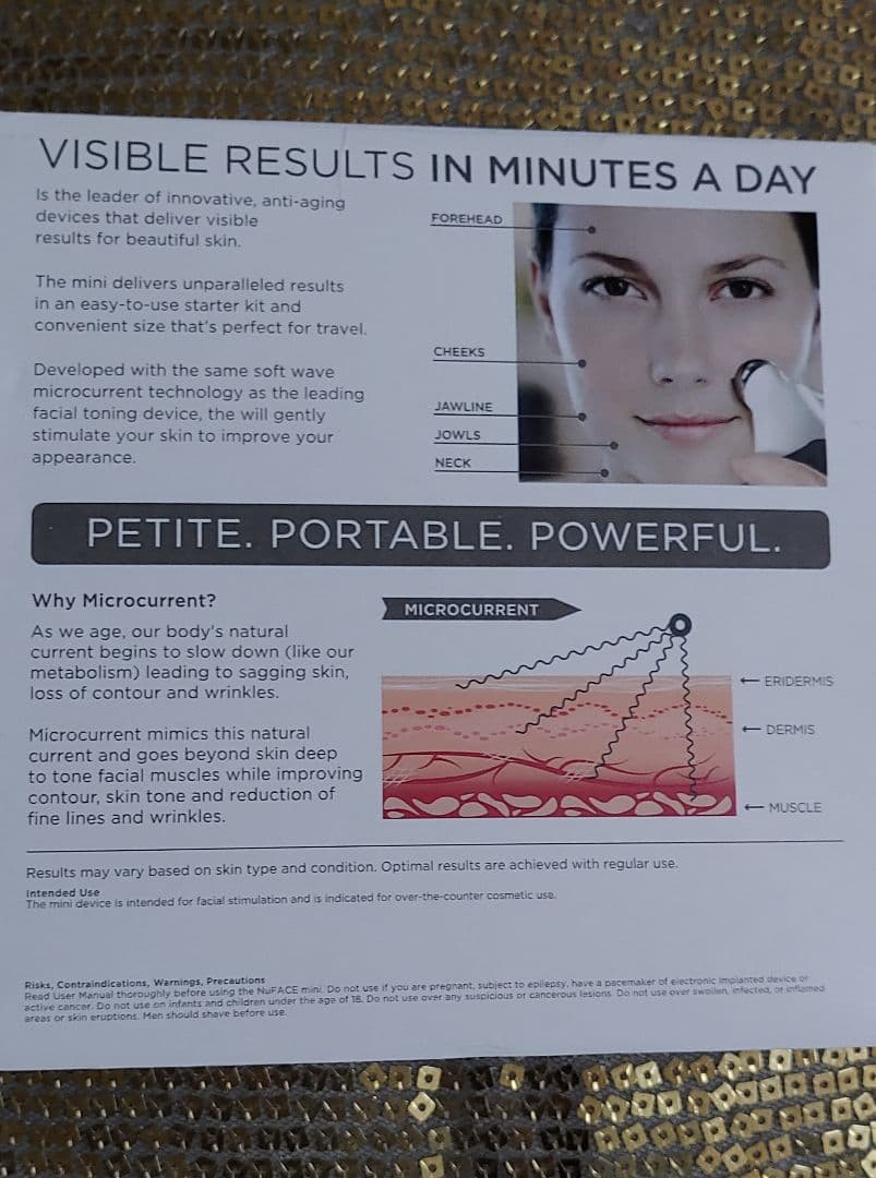 美顔器　顔の調子を整える美顔器、マイクロ電流、EMS