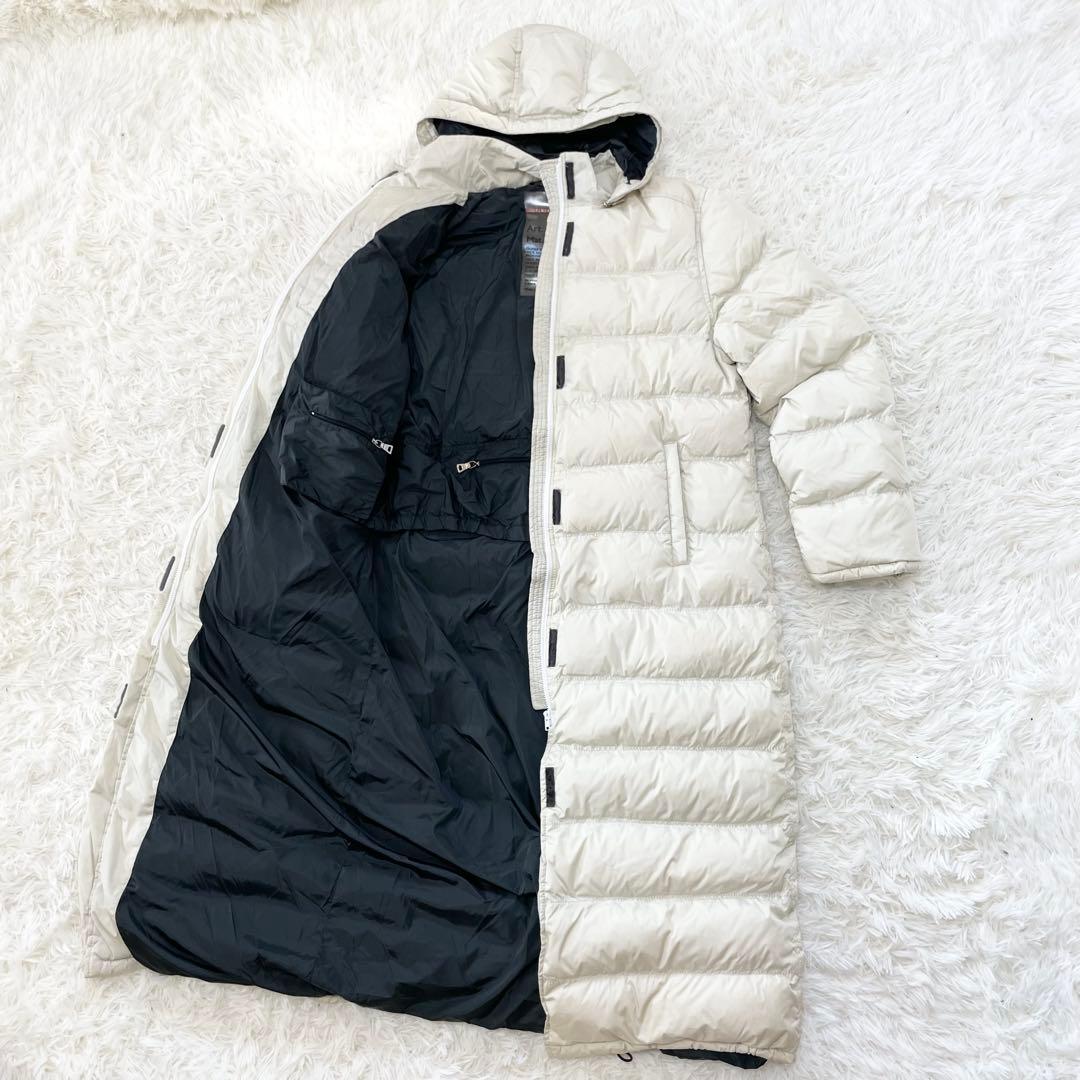 【luce希少】PRADA プラダ ロングダウンコート 赤ロゴ