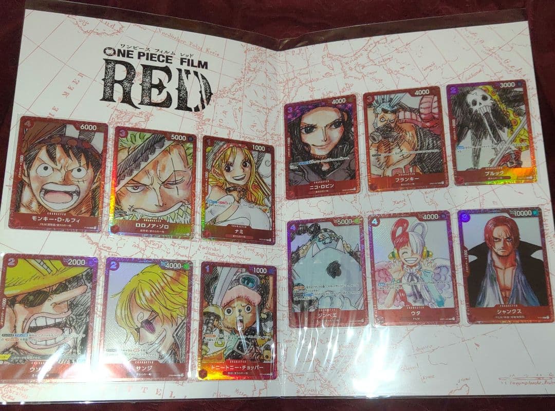 未開封　カードセット　ONE PIECE FILM RED　プレミアムカード