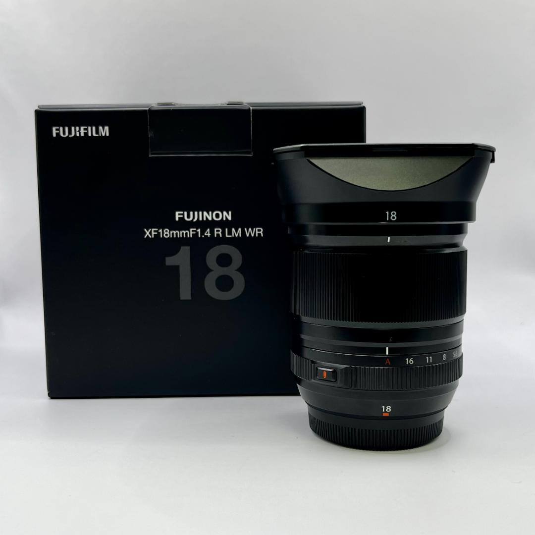 【美品】富士フイルム XF18mm F1.4 R LM WR 角形フード付