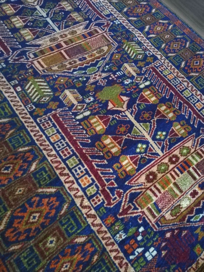 極美品♪バルーチ族のヴィンテージターキッシュラグ　アフガニスタン　ペルシャ絨緞