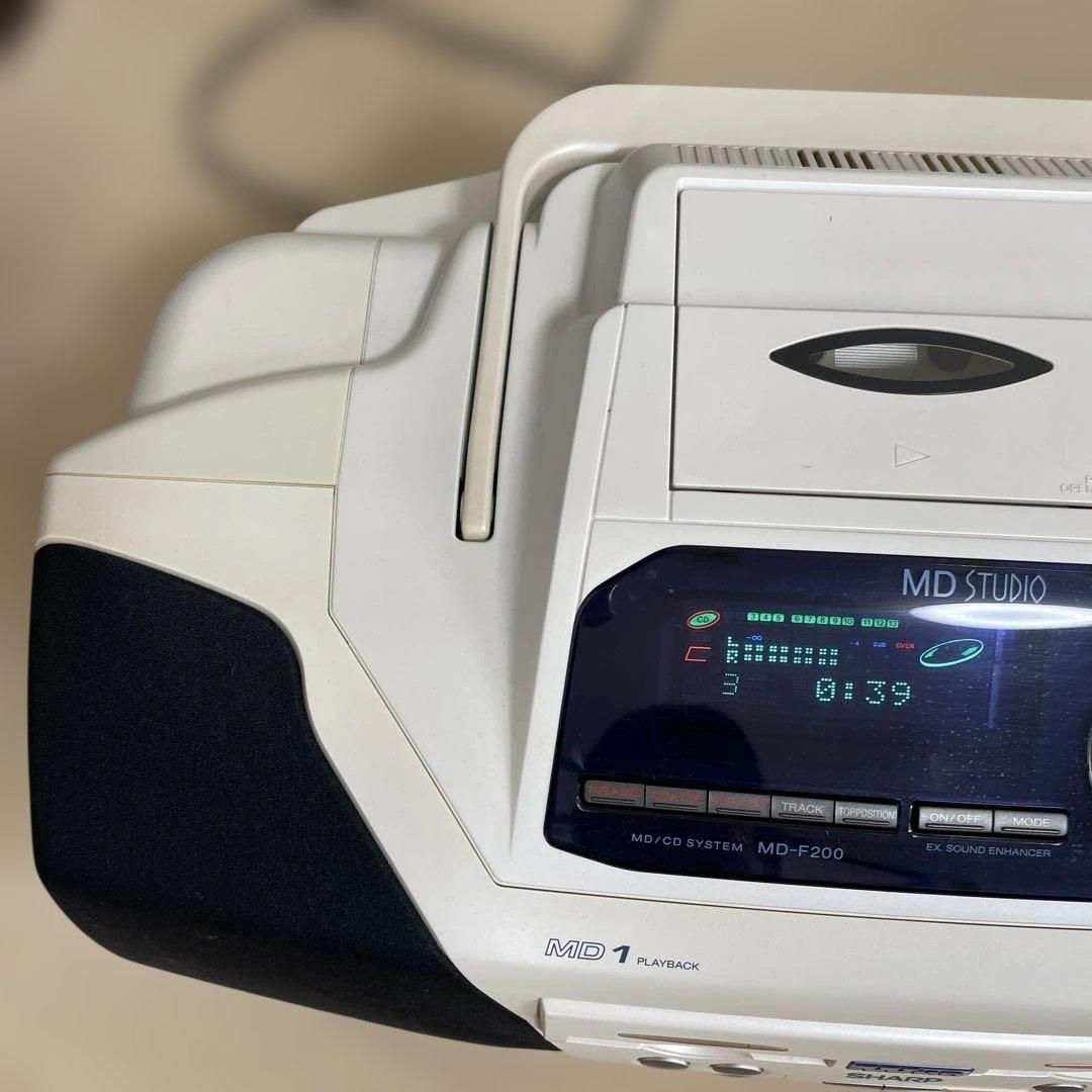 シャープ　MD-F200 MD CD カセットテープ　ダブルMD 再生確認済み