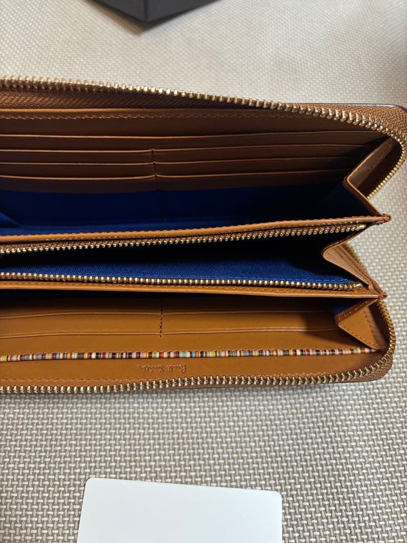 ポールスミス 長財布 キャメル Paul Smith psc488 箱あり