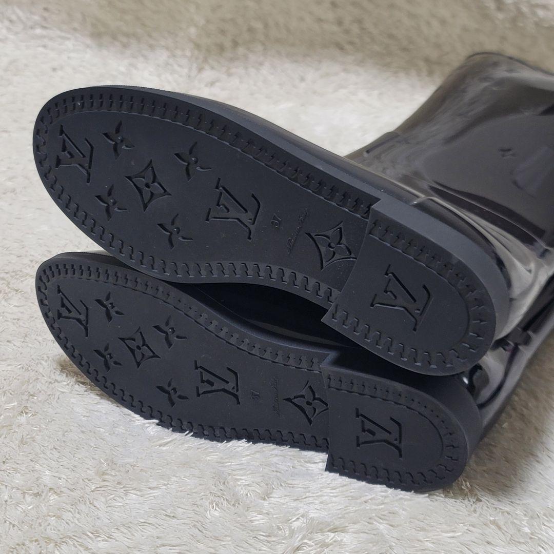 ルイヴィトン モノグラム レインブーツ ロング ラバー ドロップスライン