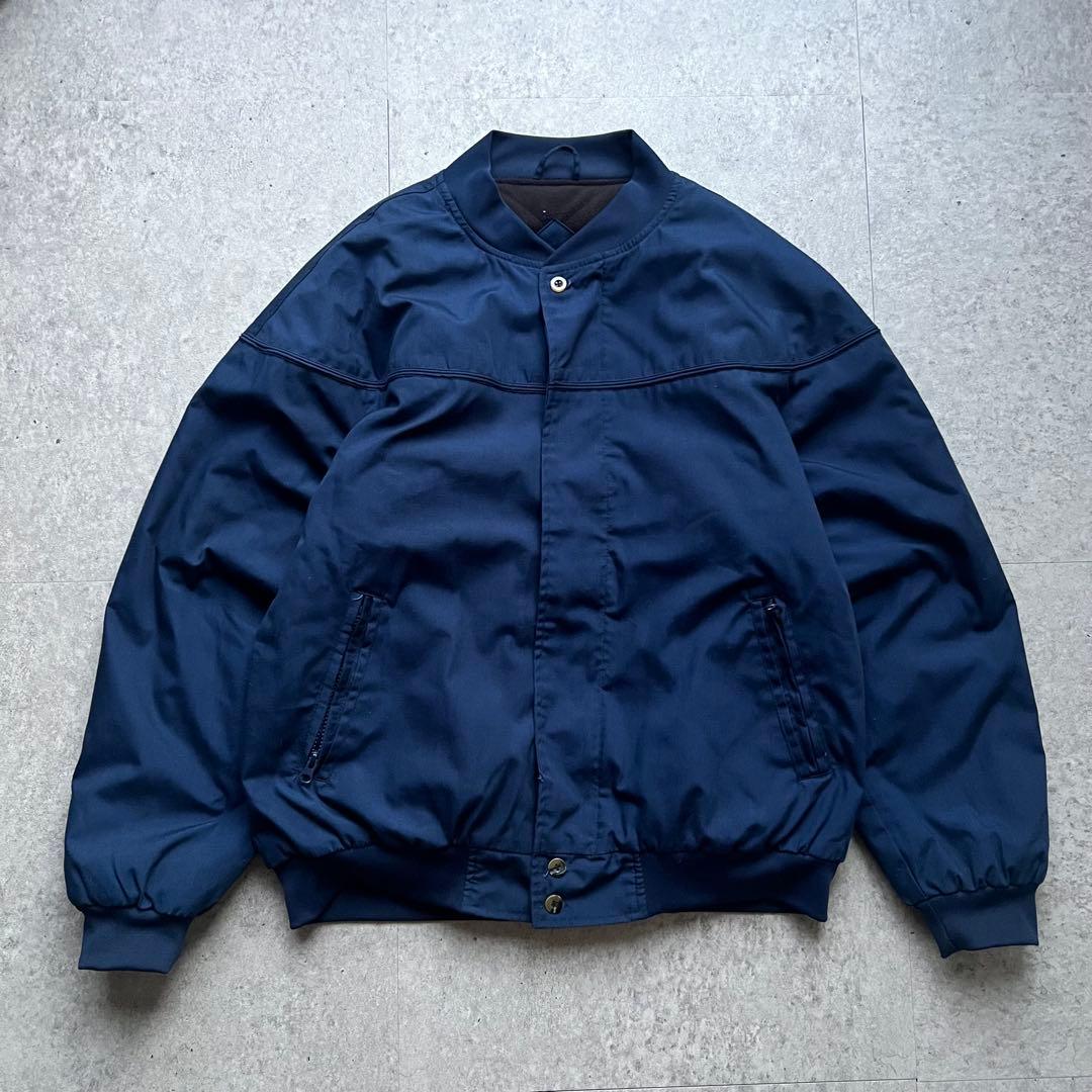 00s HABND カップショルダージャケット 中綿 裏地フリース ネイビー