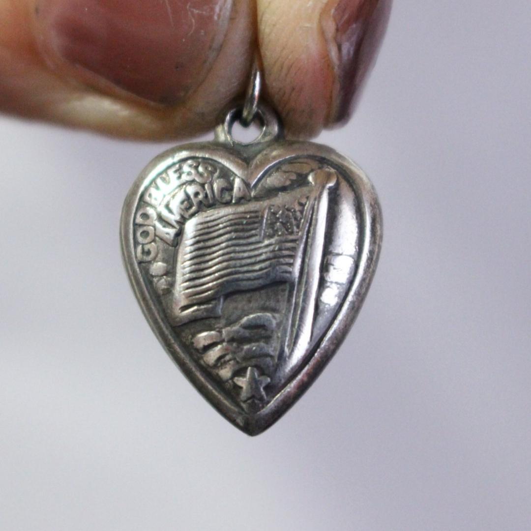 40s　スウィートハートジュエリー　WW2　国旗　USA　星条旗　god