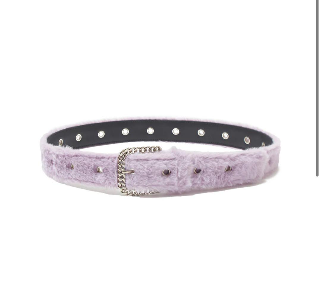 AFB ファー ベルト パープル 激レア