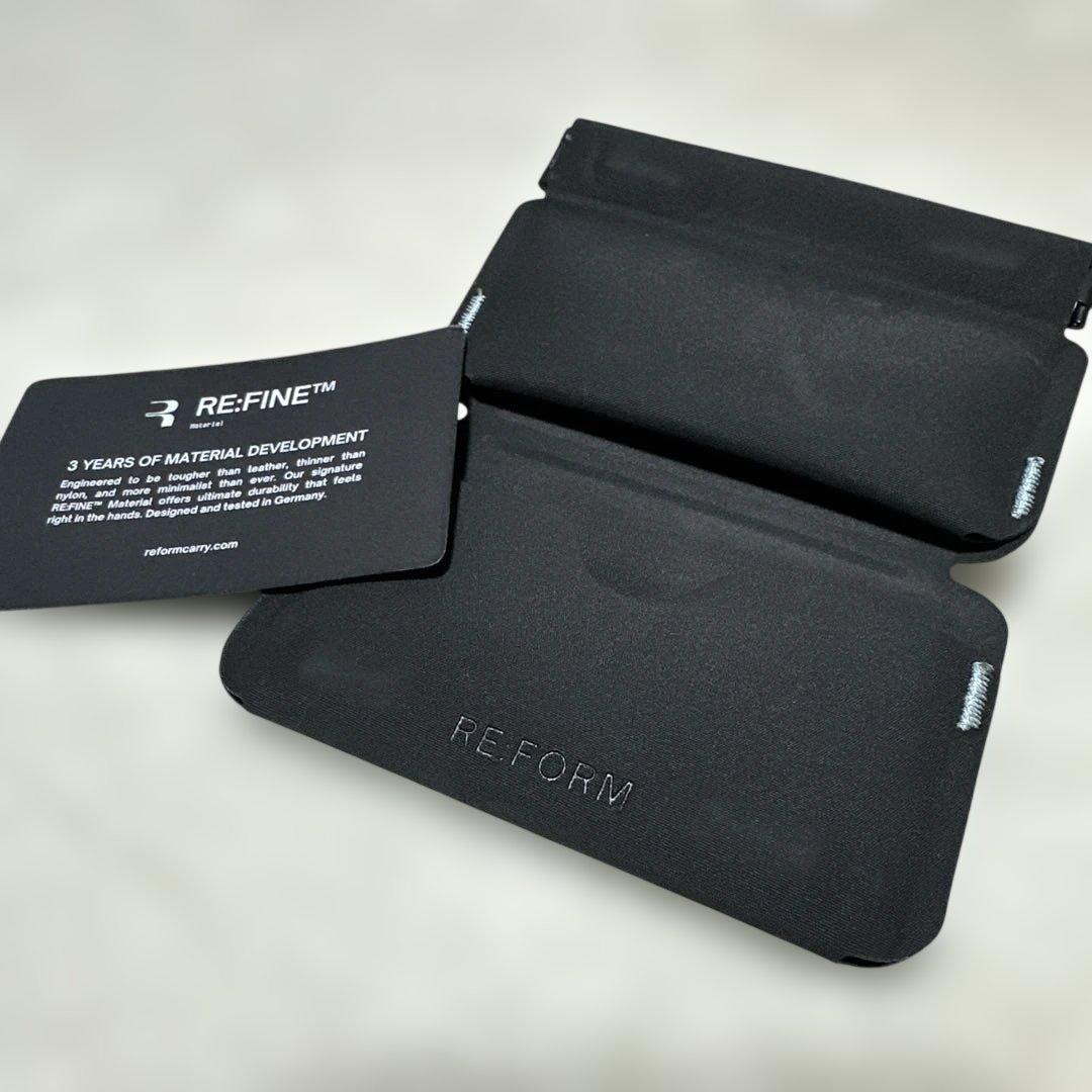 Re:form 財布 ブラック