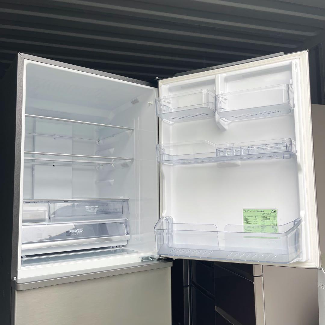 50取付無料！AQUA旬鮮チルド 自動製氷付きスタイリッシュシルバー4ドア冷蔵庫