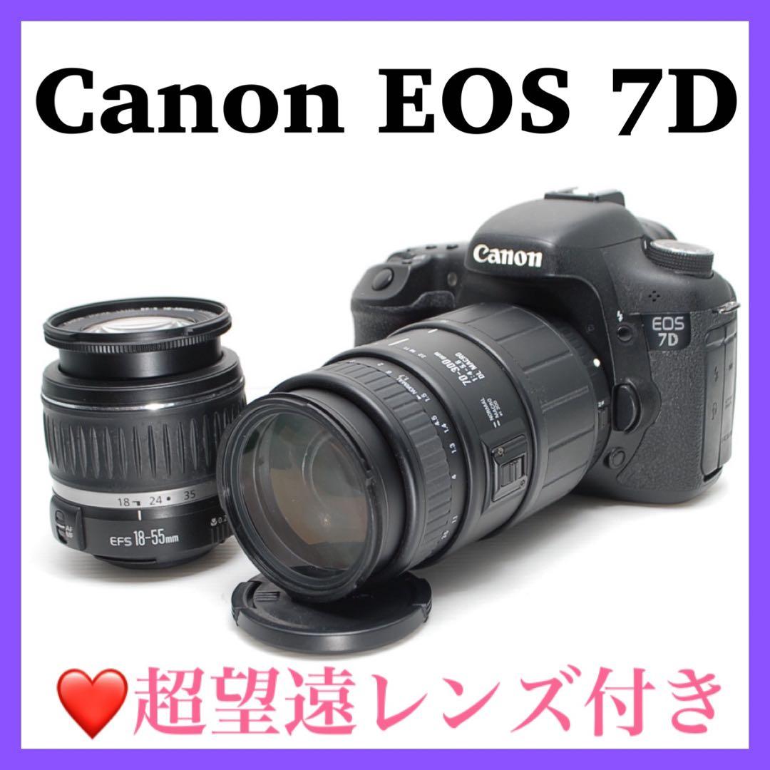 ❤️万能カメラ❤️Canon EOS 7D 超望遠レンズ付き Wi-Fi搭載