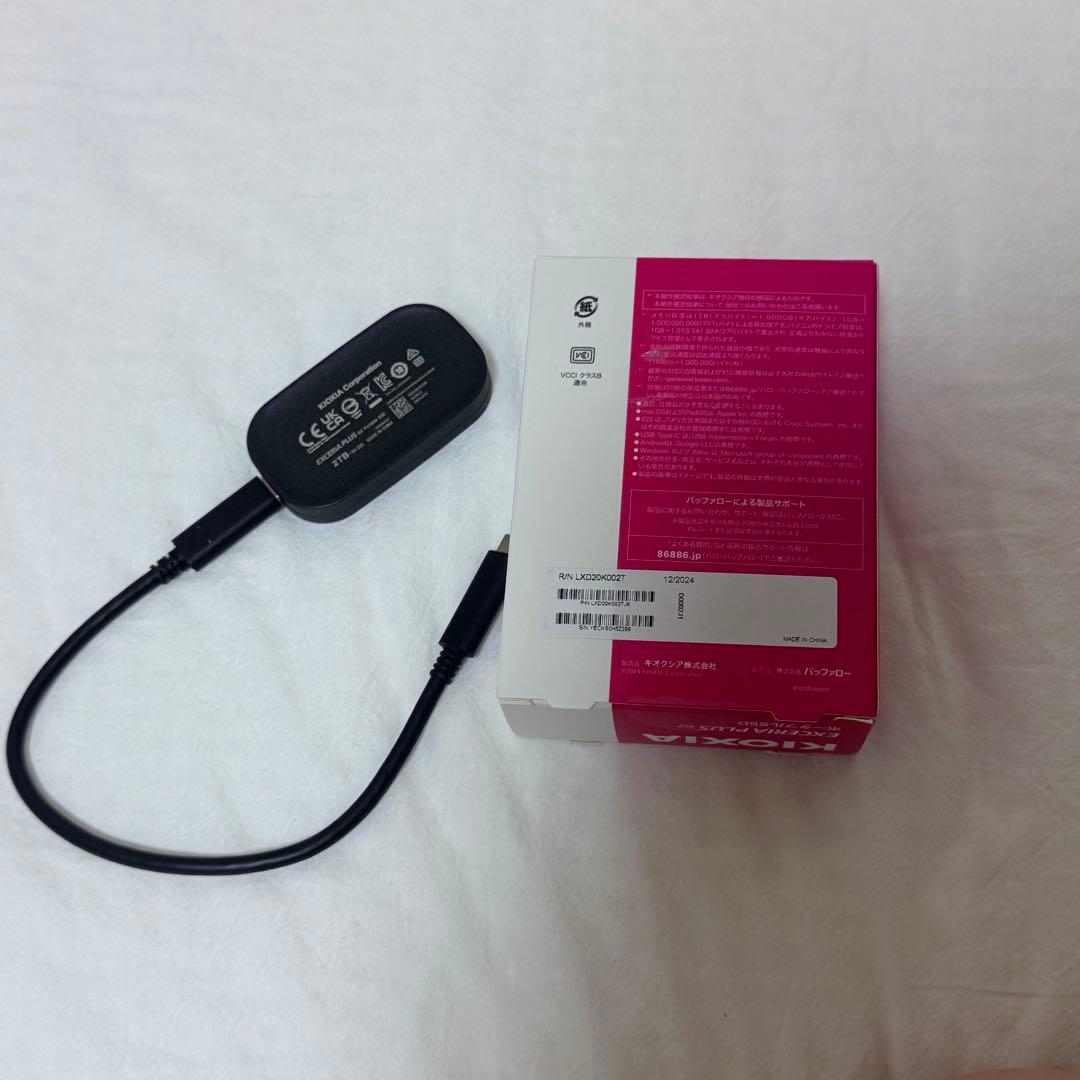 外付けハードディスク・ドライブ KIOXIA EXCERIA PLUS G2 2TB SSD