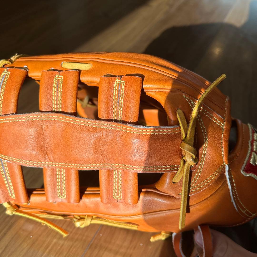 Wilson 硬式グローブ 外野　左 オレンジ 未使用
