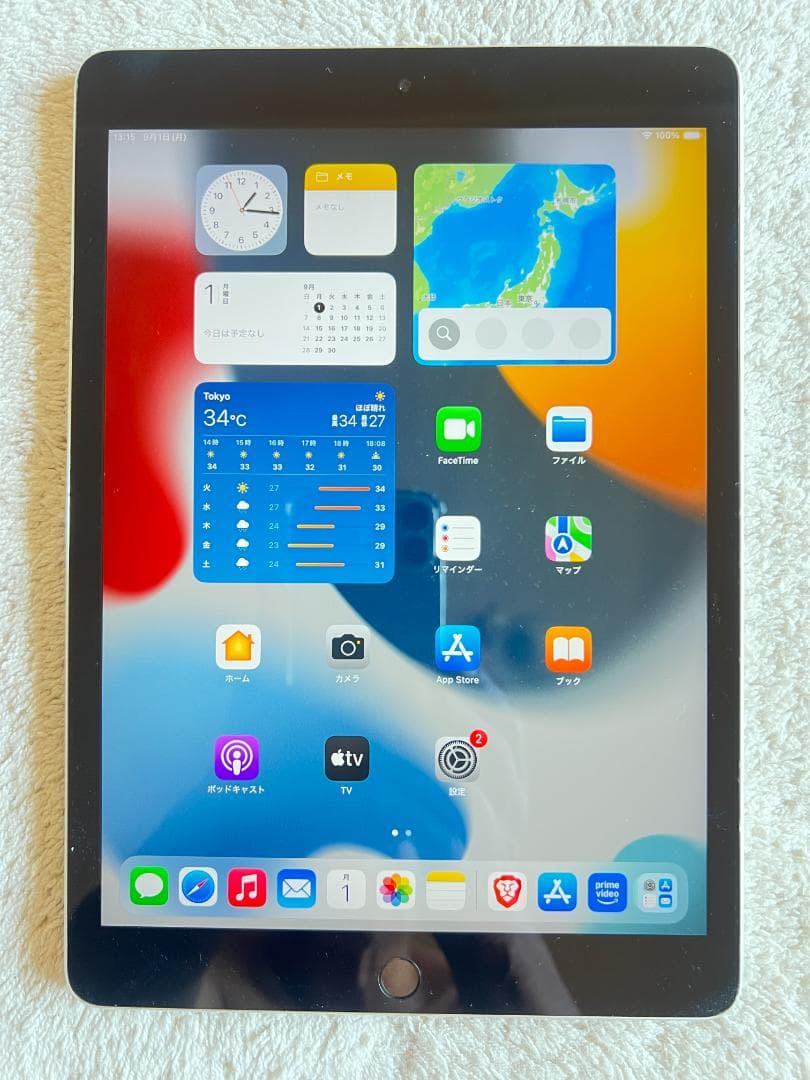 iPad 第９世代 10.2インチ Wi-Fi ６４GB バッテリー１００%