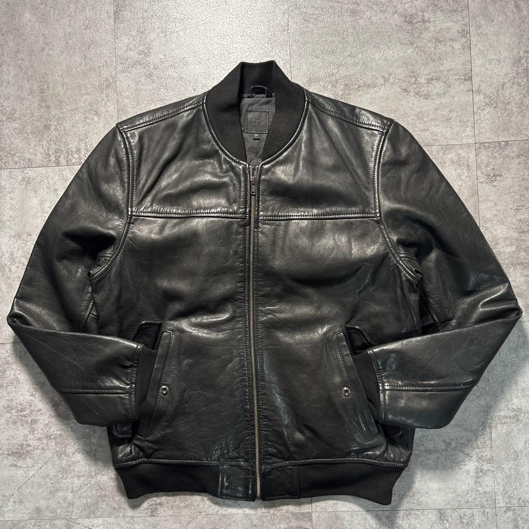 ジャケット・アウター old gap leather ma-1 flight jacket Black