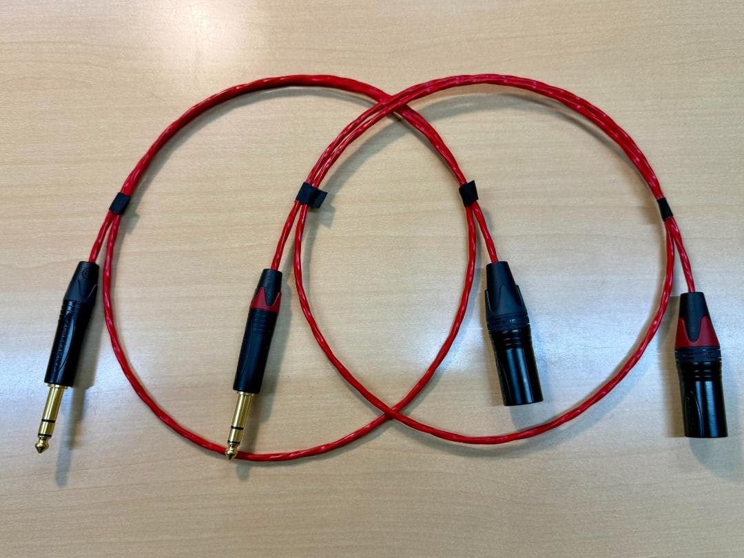 BELDEN 88760 TRSフォンプラグ⇒XLRオス 金メッキ 1m ペア