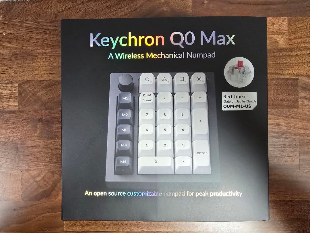 【超美品】Keychron Q0 Max 赤軸 ワイヤレスメカニカルテンキー