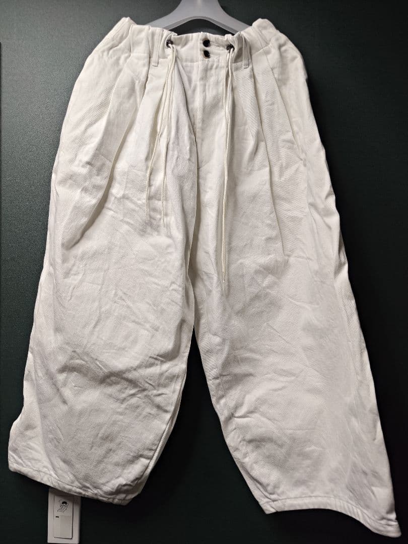 Sillage circular pants denim デニム 白