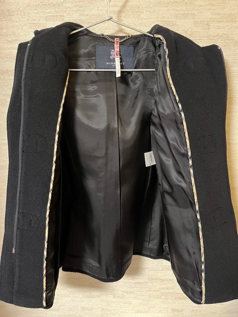 【美品】✨バーバリー ロンドン　ダッフルコート ブラック　フード付き　38