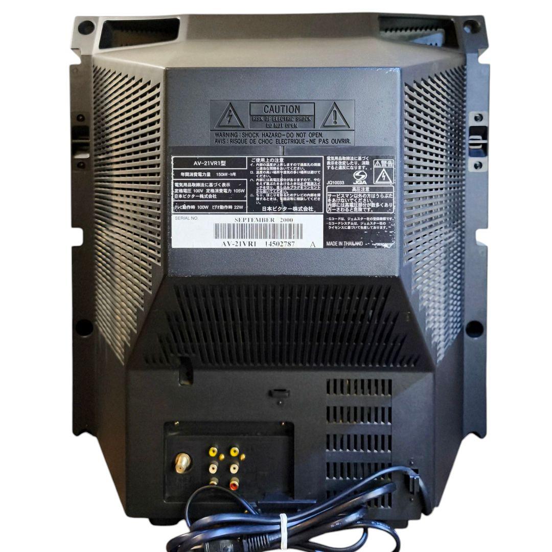 【昭和レトロ】ビクター 21型フラットステレオテレビデオ　AV-21VR1型
