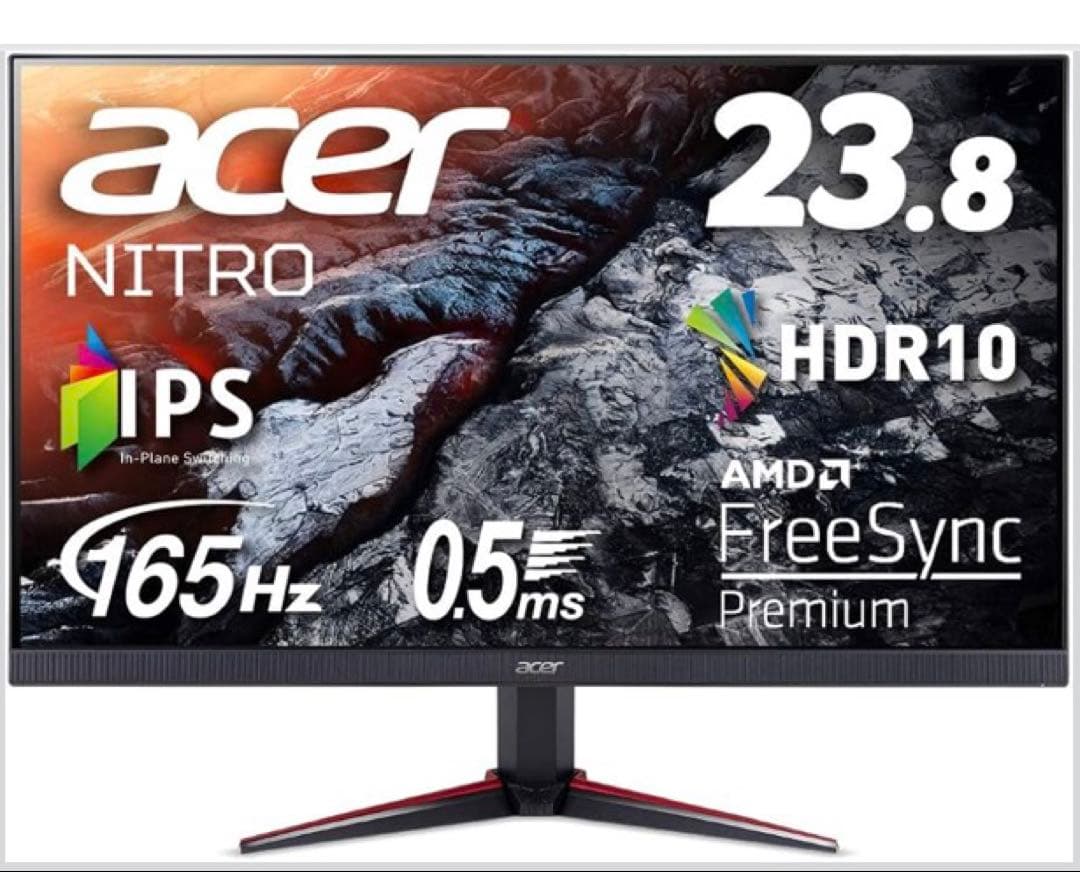 【美品】Acer ゲーミングモニター IPS フルHD 165Hz 0.5ms