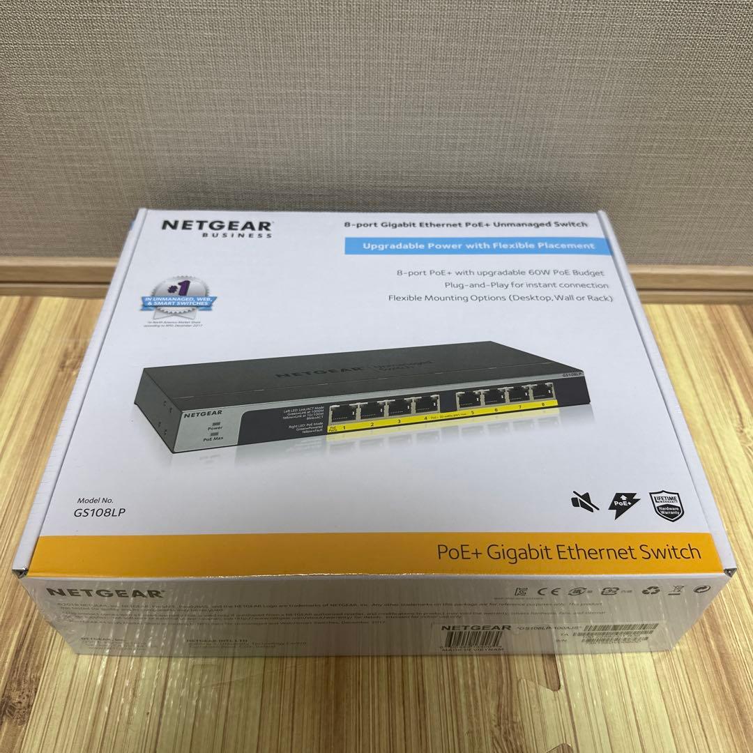 新品 未開封NETGEAR GS108LP-100AJS 8ポートPoE