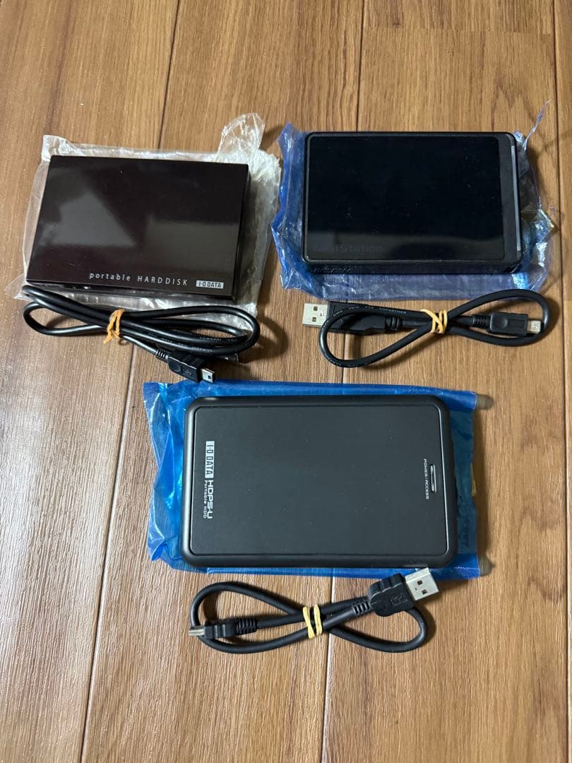 ポータブルハードディスク 3台セット