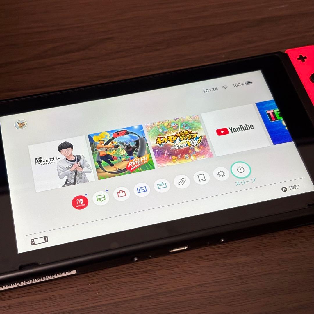 【注意事項あり】Nintendo Switch 本体 青/赤 Joy-Con