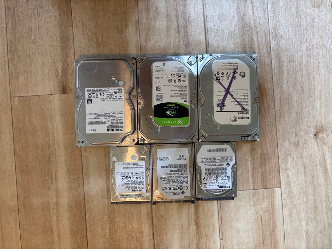 内蔵型ハードディスクドライブ 6個セット