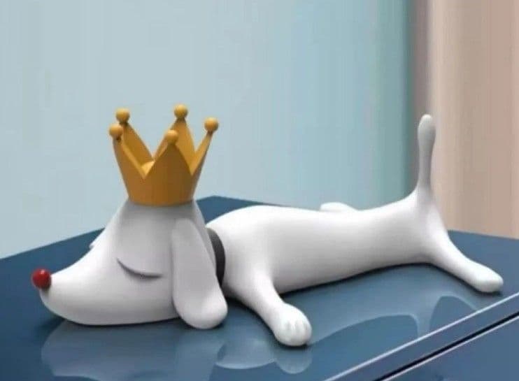 奈良美智 デザイン フィギュア 犬 白 あおもり犬 アート 置物 オブジェ