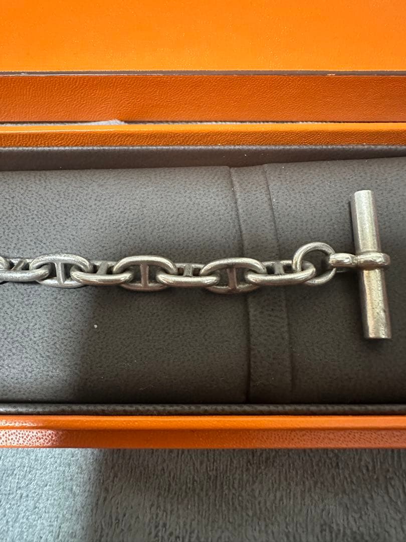 激レア HERMES シェーヌダンクルPM 18コマ 筆記体