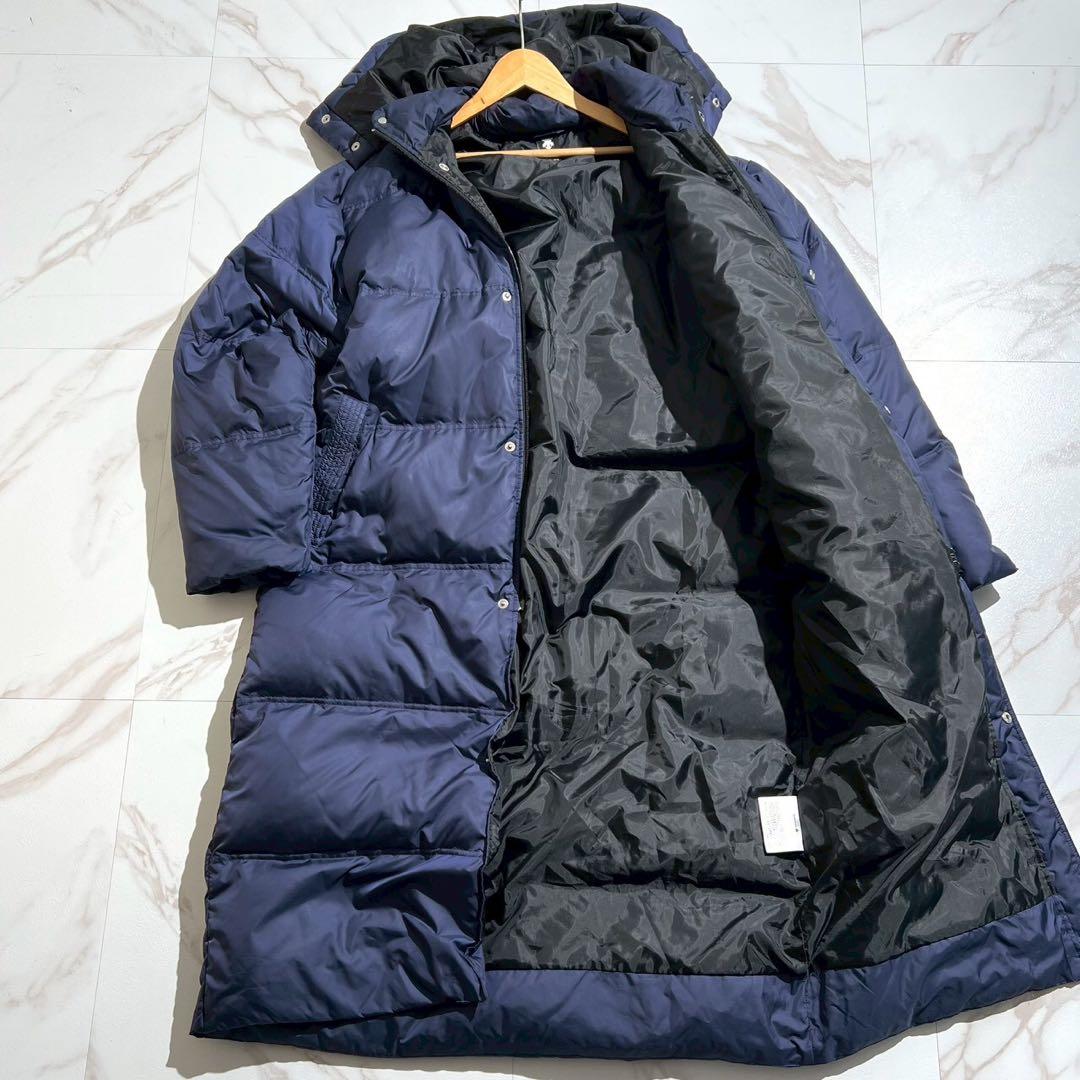 【極美品◦XL✨】DESCENTE 2way ダウンコート ロング丈 ネイビー