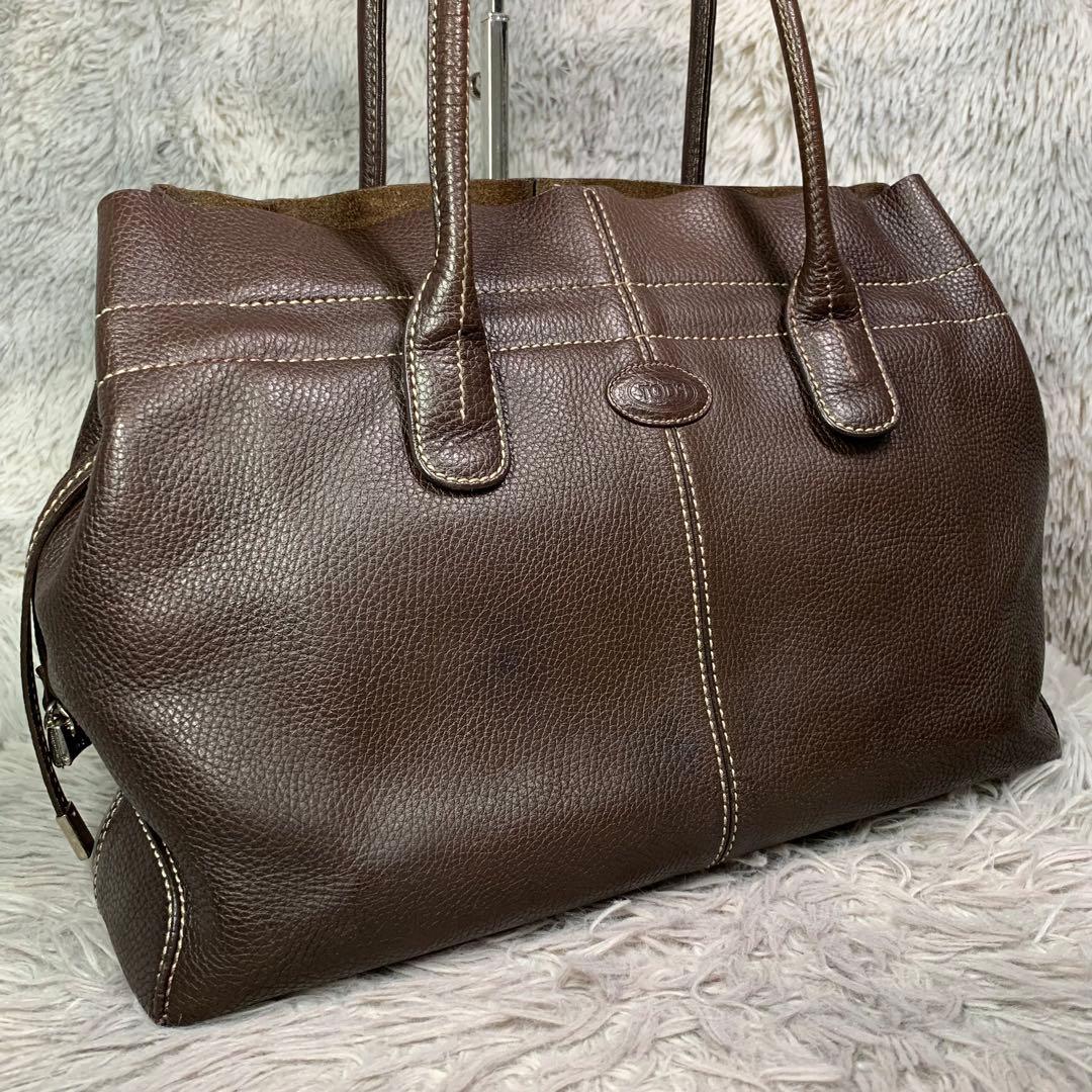 美品 TOD'S トッズ トートバッグ ショルダーバッグ 肩がけ 通勤 ビジネス