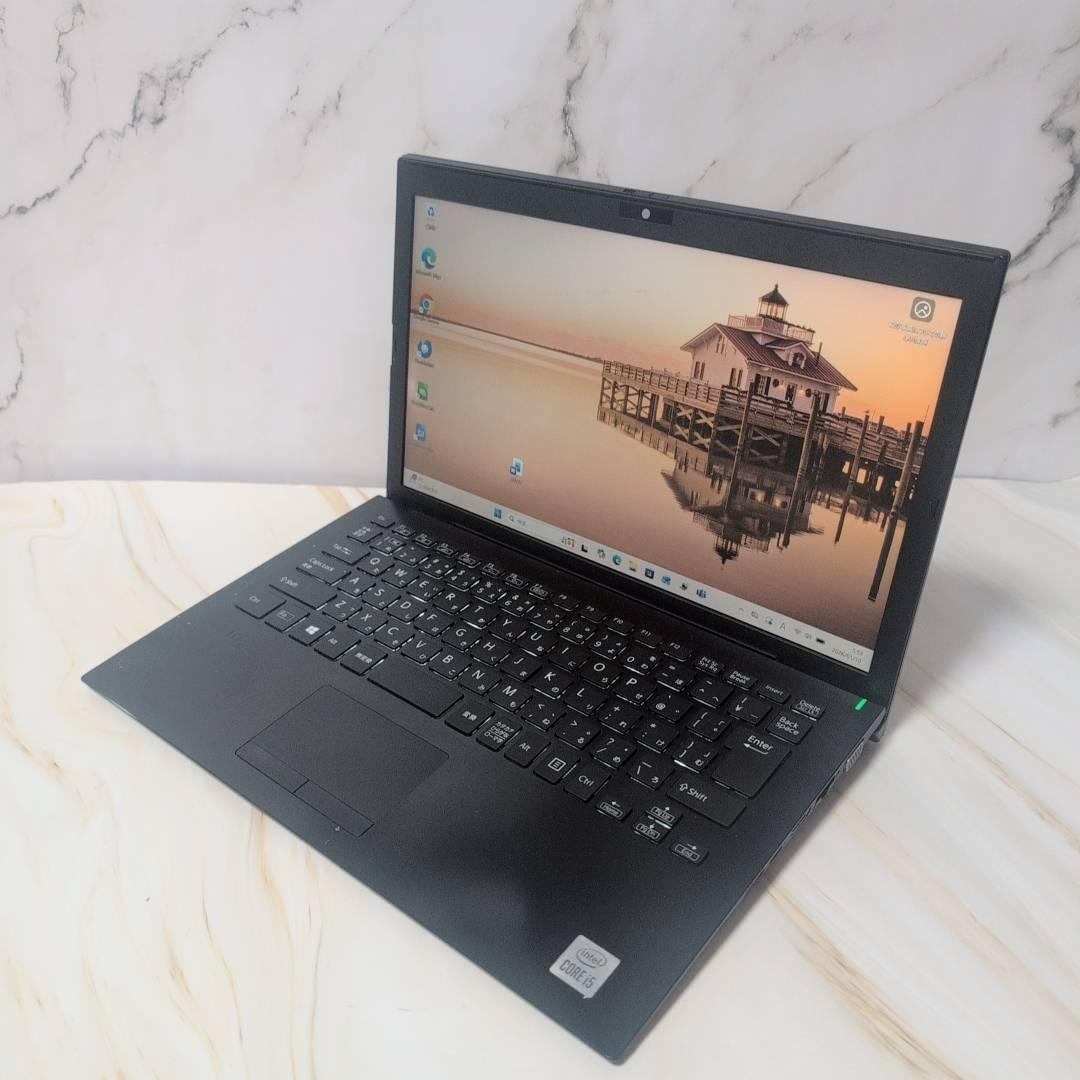 軽量/VAIO/カメラ/オフィス/8G/SSD256/Win11/黒/ノートPC