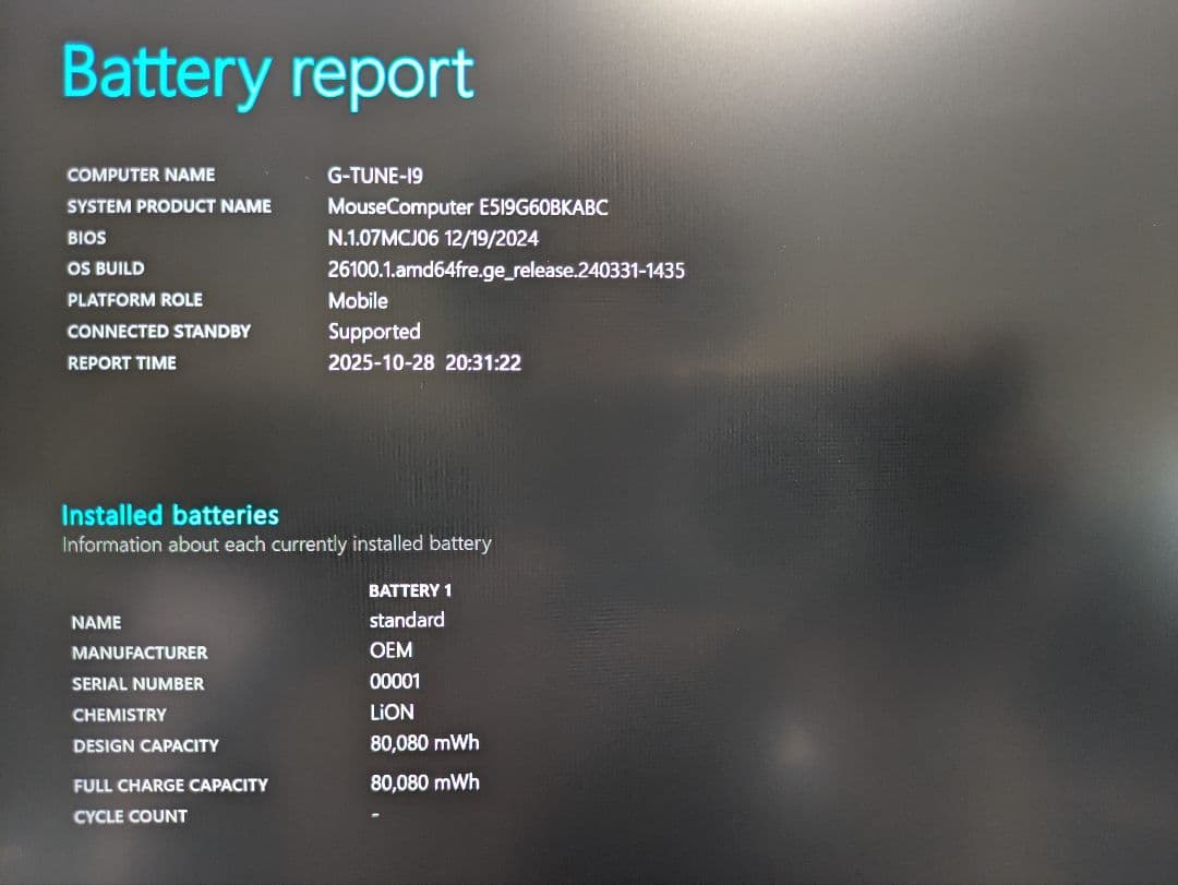 【再々値下げ】GTUNE E5-I9G60BK-A i9-14900HX搭載