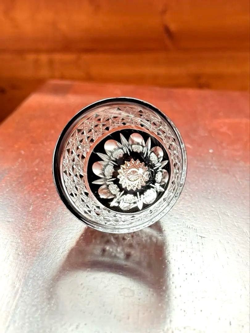 黒切子　ぐい呑