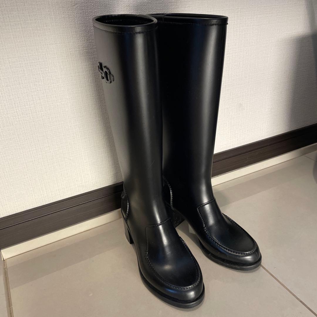 フェラガモ　レインブーツ　ロングレインブーツ