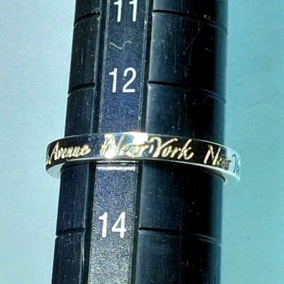 ティファニーノーツナローリング 13号　新品仕上げ　ほぼ無傷未使用に近い