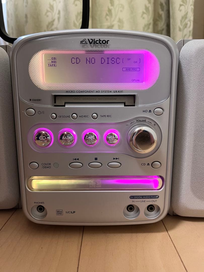 Victor ミニコンポ CD MDプレーヤー