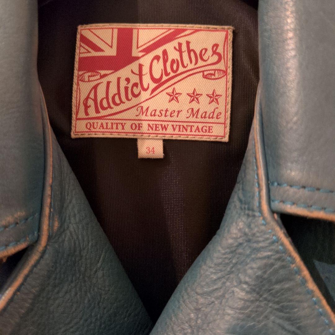 ひ*ろ様 Addict Clothes ダブルライダースジャケット 34