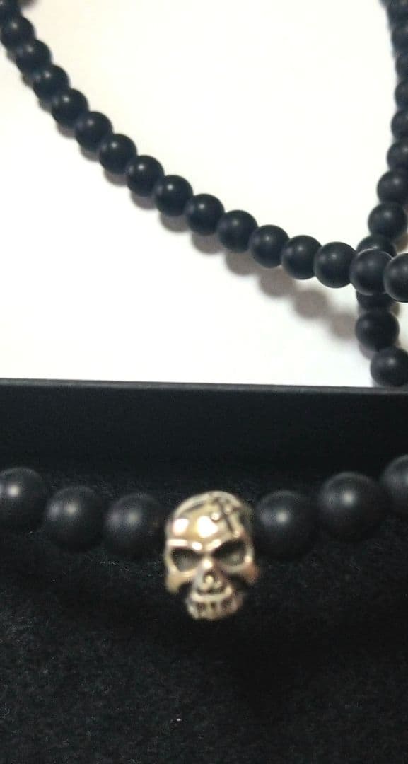 アクセサリー Personal Jesus. onyx necklace skull