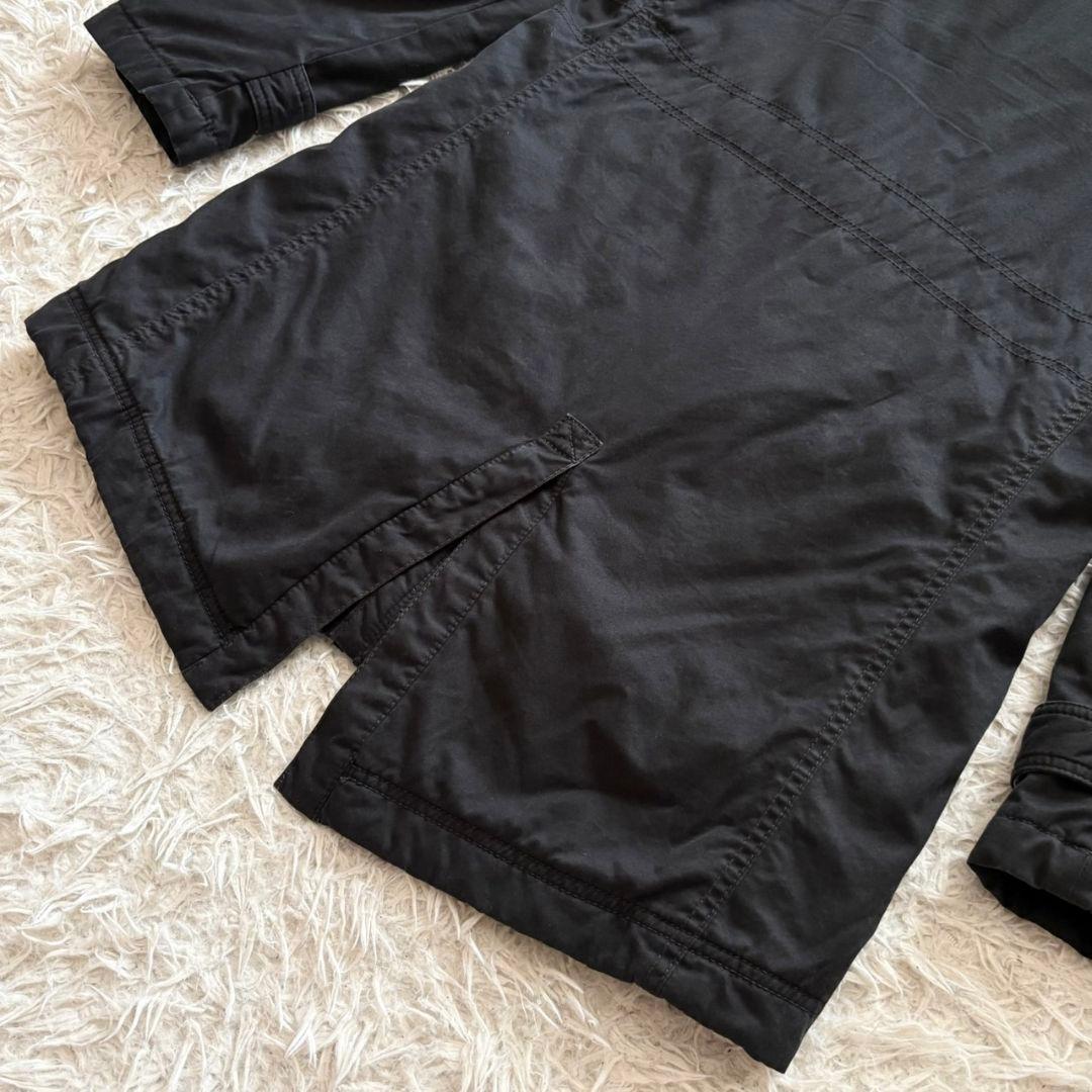 美品 バーバリー ブラックレーベル モッズコート ノバチェック タヌキファー